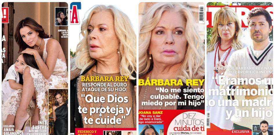 Eva Longoria y Bárbara Rey se reparten las portadas