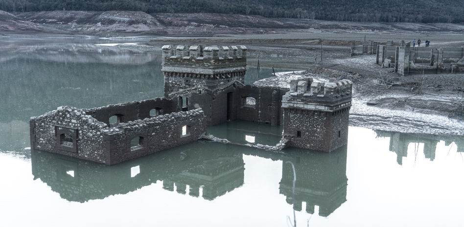 Arqueología de sequía en el pantano de Sau