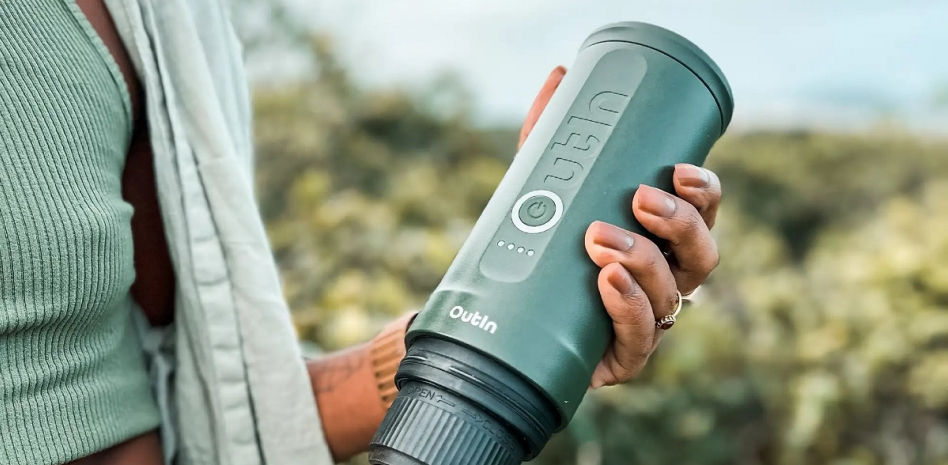 Cafetera expreso portátil Outin: El arte de un café perfecto en cualquier lugar