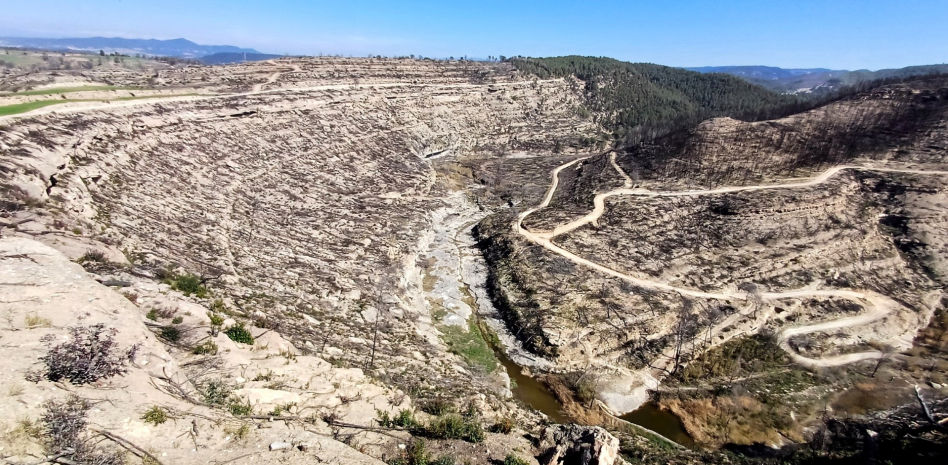 La gran herida del fuego de El Pont de Vilomara