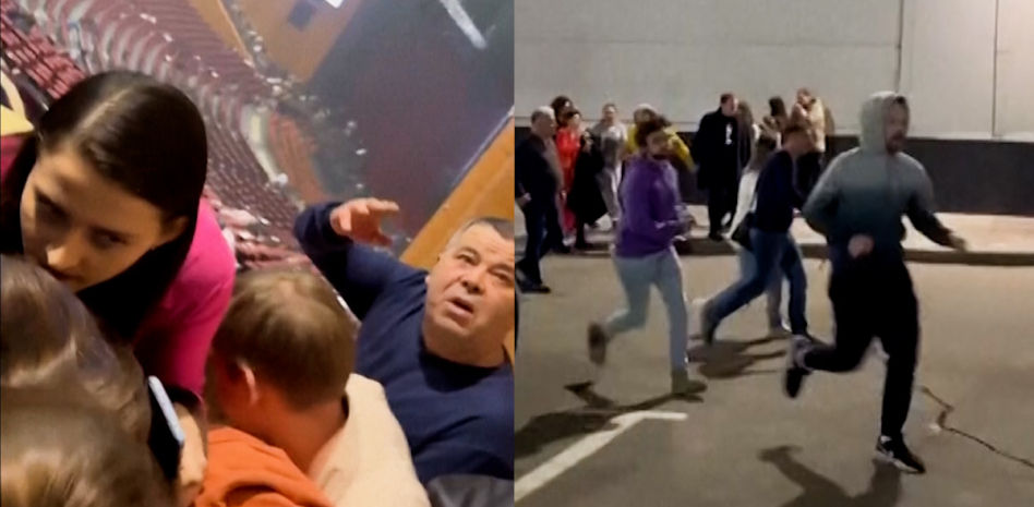 Las imágenes del tiroteo que ha provocado una masacre en un auditorio de Moscú