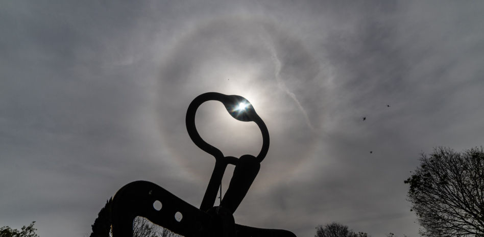 El halo solar más primaveral
