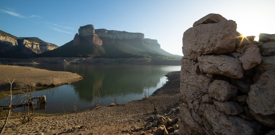 Aún falta mucha agua en el pantano de Sau