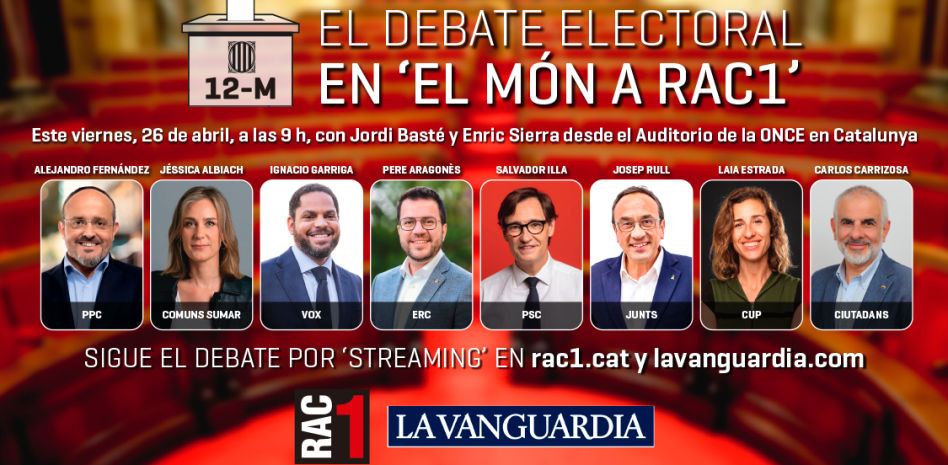 Streaming | 'Guyana Guardian' y 'El món a RAC1' organizan el primer debate de la campaña en Catalunya