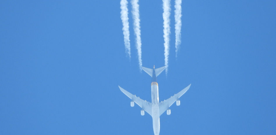 El punto exacto por donde los aviones sobrevuelan el Pirineo hacia Francia