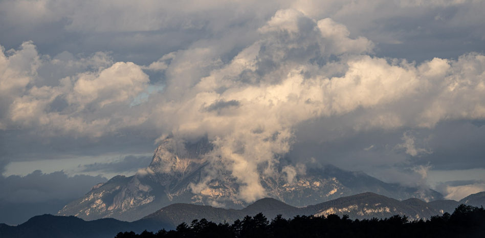 La humareda natural del Pedraforca
