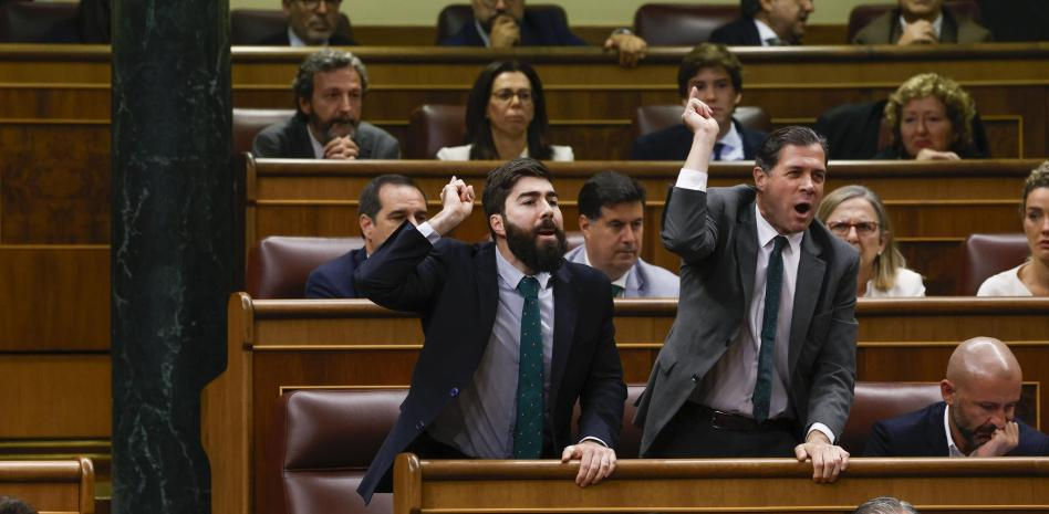 Bronca de Vox en el Congreso durante el debate final de la ley de Amnistía