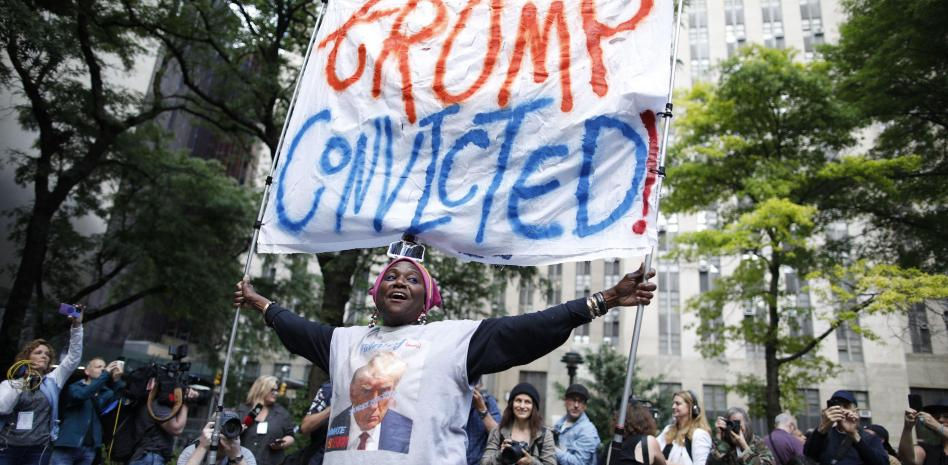 El trumpismo llora tras el veredicto contra el expresidente