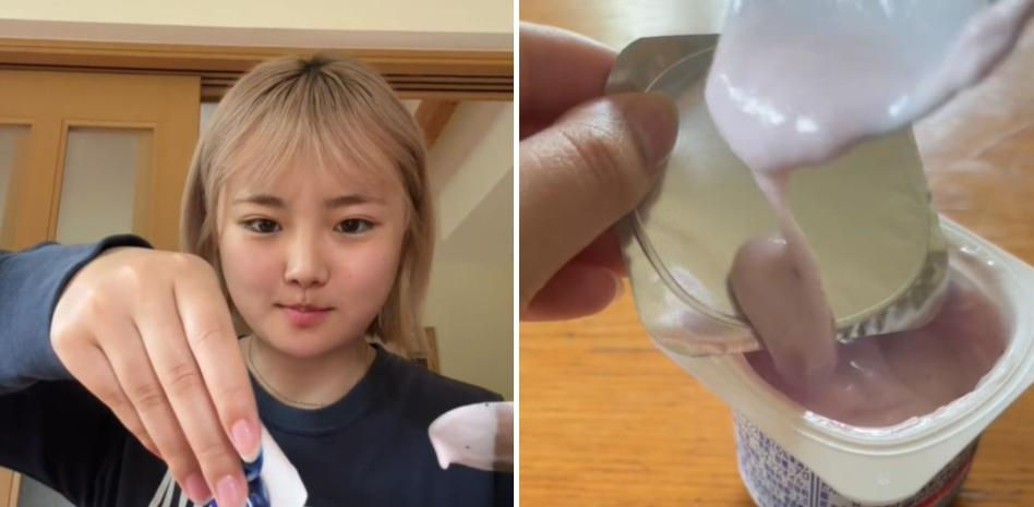 Una japonesa enseña cómo funciona la tapa del yogur en su país y la gente alucina: “Están en otro nivel”