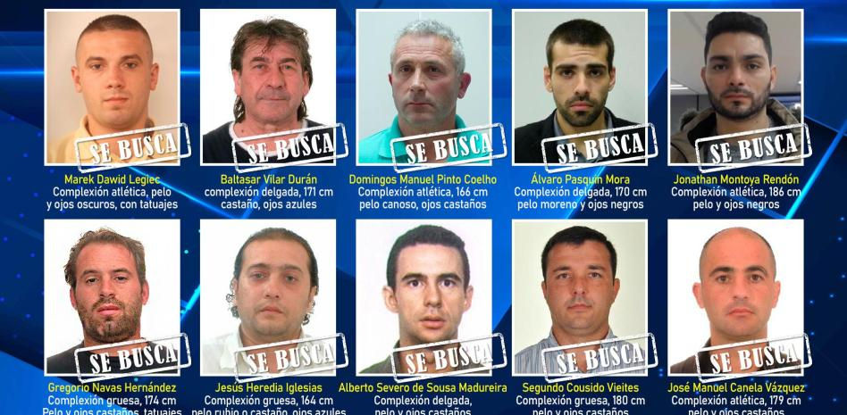 Estos son los 10 fugitivos más buscados en España por la Policía Nacional