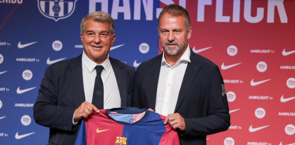 Hansi Flick: “No estoy lejos de la idea del Barça de Cruyff o de Guardiola”