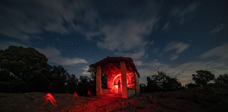 Lluvia de estrellas en la ermita de Sant Roc