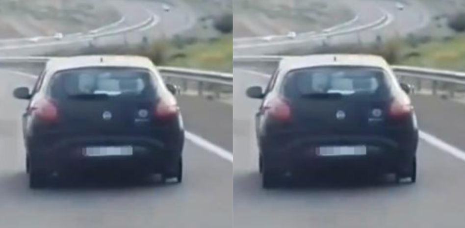 El hilarante vídeo de un coche circulando sin rueda por Jaén