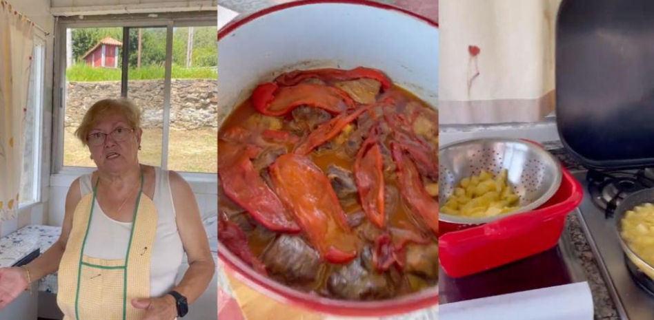 Le pregunta a su abuela gallega qué comen ese día que “son pocos” y la gente alucina con los platos: “Menos mal que eran pocos”