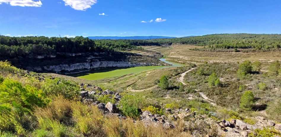 La agonía otoñal del pantano de Catllar
