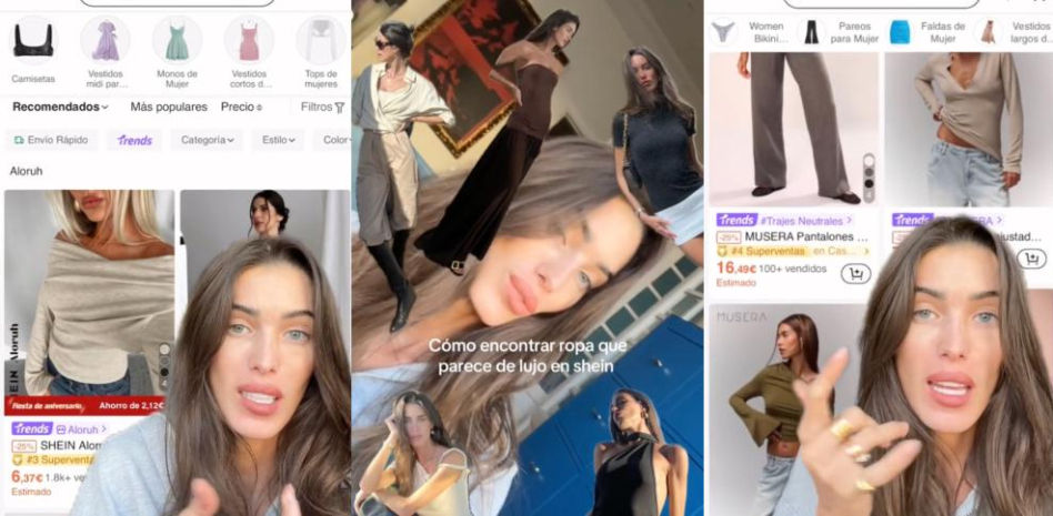 El truco para identificar prendas de calidad en Shein de Marta López Álamo: “La gente se queda alucinando"