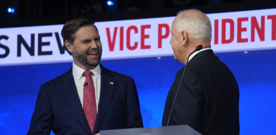 Vance ofrece su cara más moderada en el debate de vicepresidentes para cazar al votante indeciso