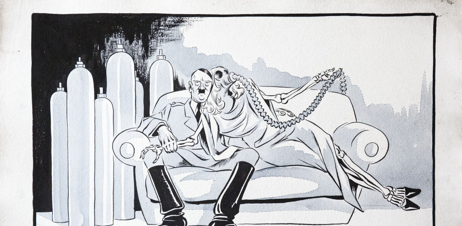 Armengol, caricaturas contra Hitler con sello catalán