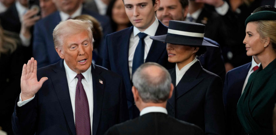 Donald Trump jura la Constitución y culmina su histórico retorno a la Casa Blanca