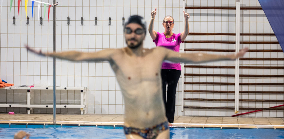 Anna Tarrés, Bet Fernández y sus maduros nadadores artísticos