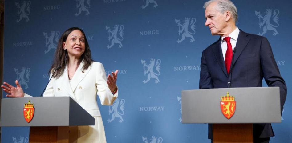 Corina Machado en Oslo: “Las acciones de Trump han sido decisivas” para debilitar a Maduro en Venezuela