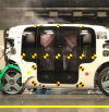 Así son los curiosos 'crash tests' de los robotaxis autónomos de Amazon