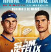 Rafa Nadal - Carlos Alcaraz: Horario y dónde ver hoy por TV el partido de tenis exhibición 'The Netflix Slam'