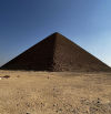 The pyramids of Egypt were built next to a branch of the Nile that has disappeared