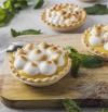 Tartaletas de limón y menta con merengue, un postre para triunfar