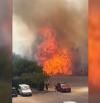 Aparatoso incendio en el aeropuerto de Sabadell
