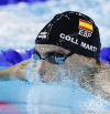 Carles Coll se la juega al negro y le sale rojo en la final de los 200 braza