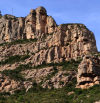 Los escalones de la montaña de Montserrat