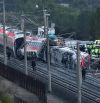 Las fotos del accidente de trenes de alta velocidad en Córdoba