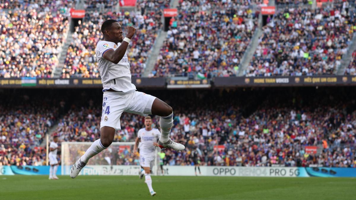 David Alaba, debutante y goleador blanco en el clásico ocho años después