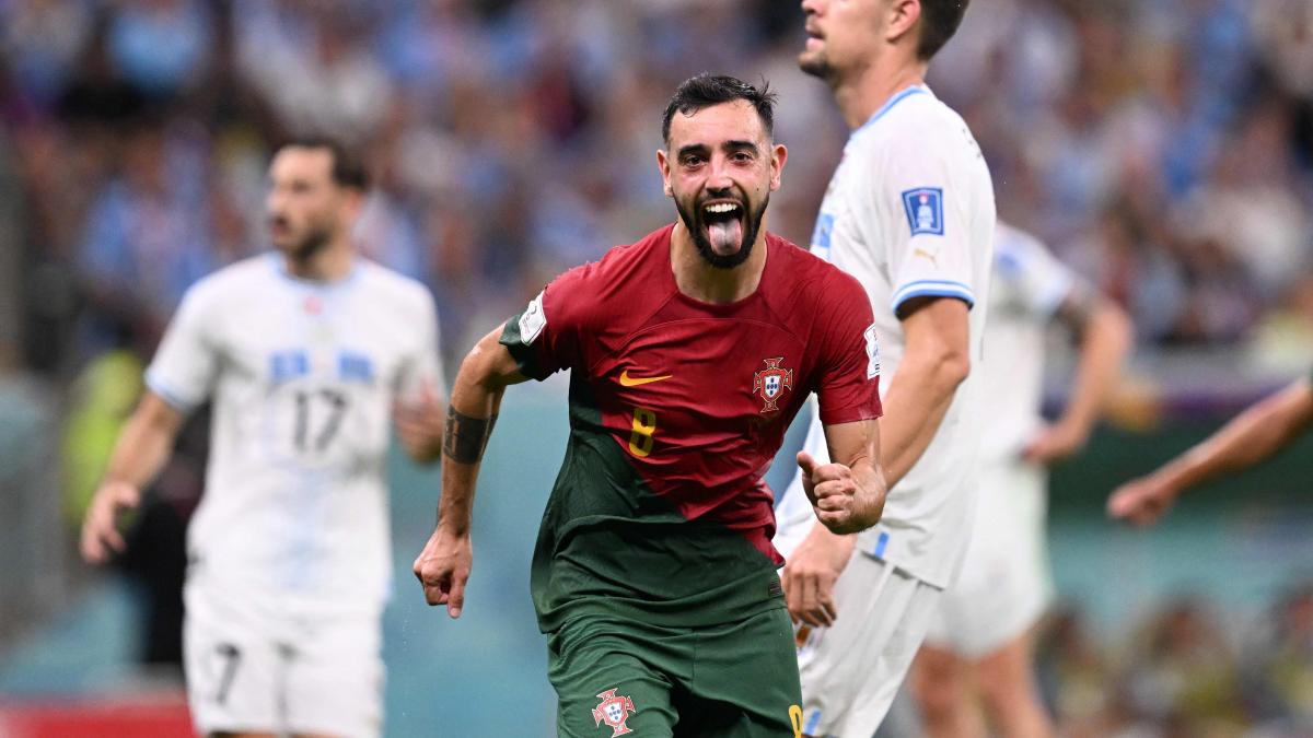 Bruno Fernandes, héroe de Portugal ante Uruguay