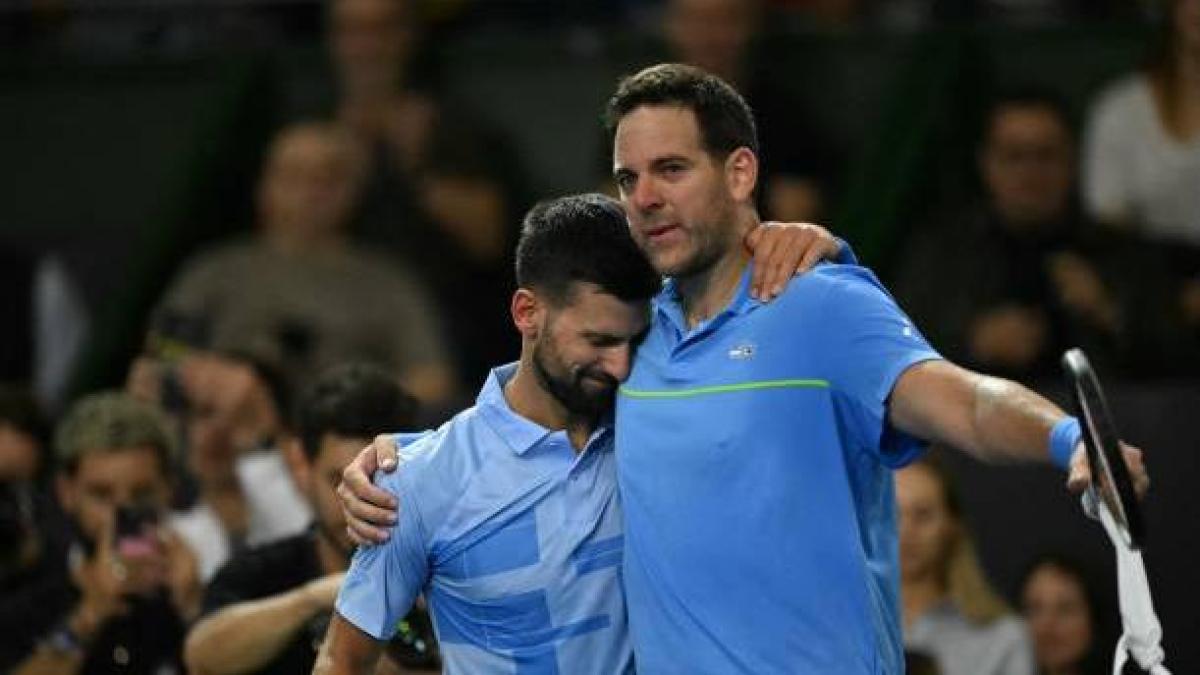 Djokovic y del Potro se emocionan en el adiós al tenis del argentino en Buenos Aires