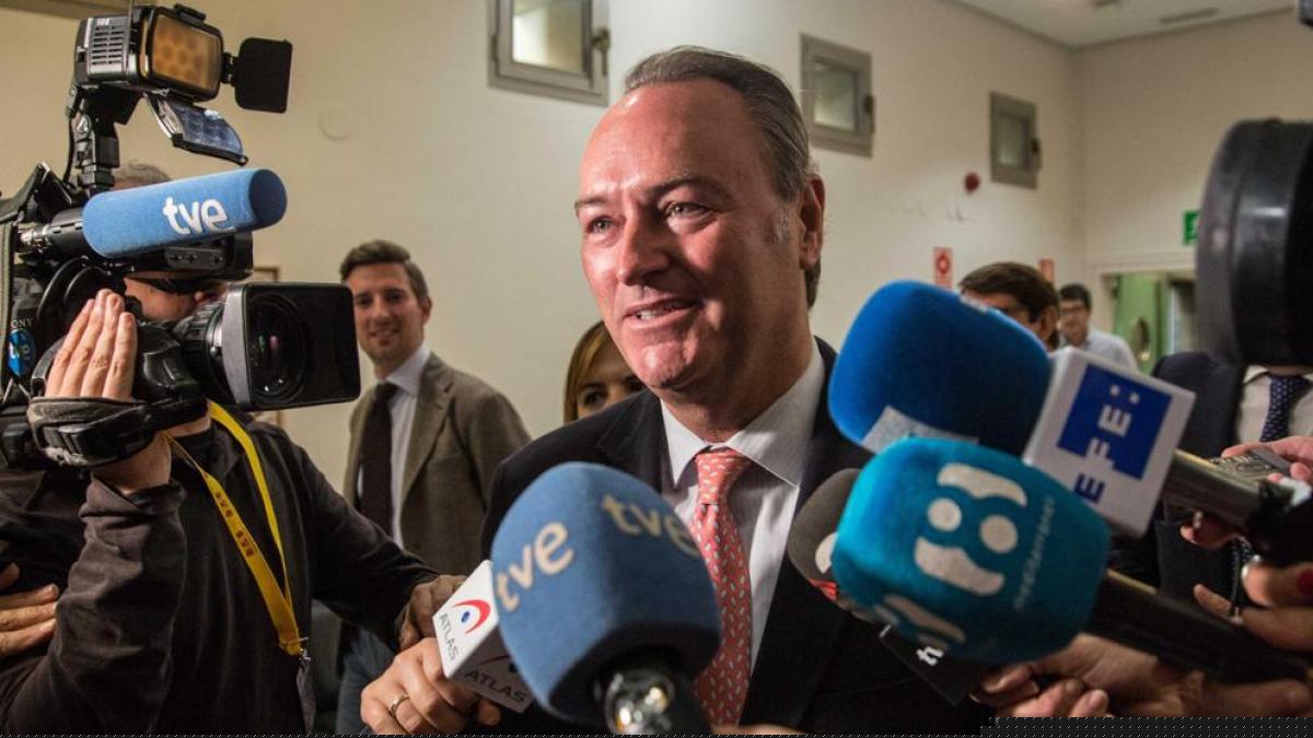 Candidato Alberto Fabra, el único expresidente del PP valenciano no procesado por corrupción