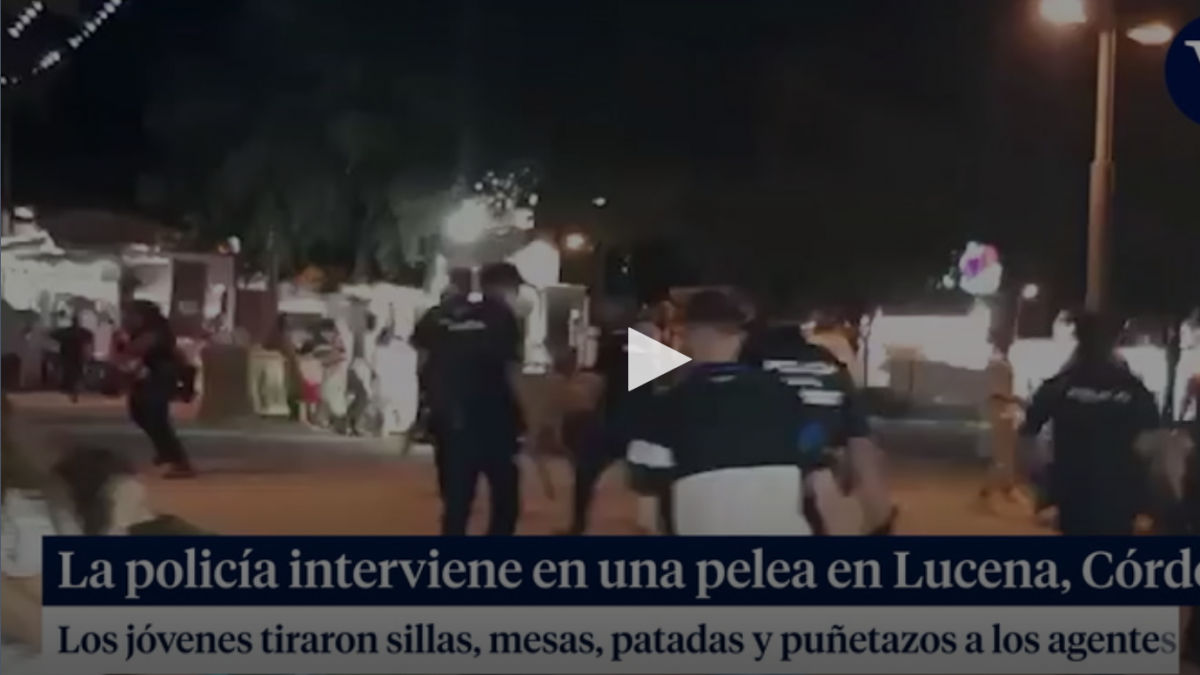 Detenida una persona en Lucena por enfrentarse a la Policía mientras intervenía en una reyerta