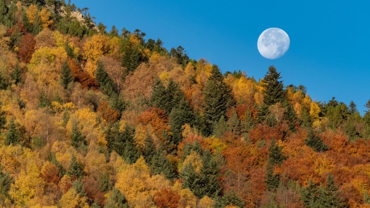 La luna rueda por una colina en Setcases