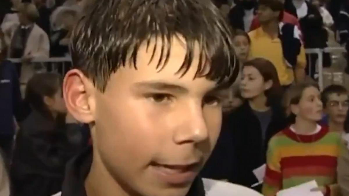 El discurso viral de Nadal tras ganar un torneo con 13 años que reflejan su mentalidad y humildad