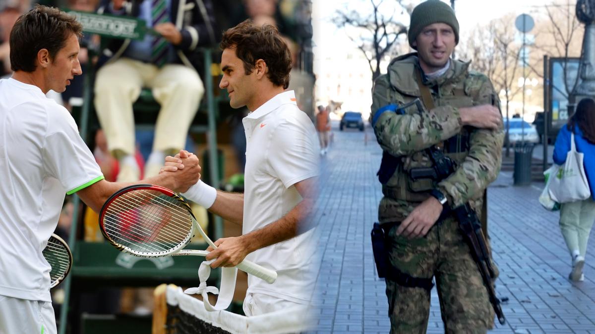 Cambiar la raqueta por un fusil: el tenista ucraniano que defiende Kyiv