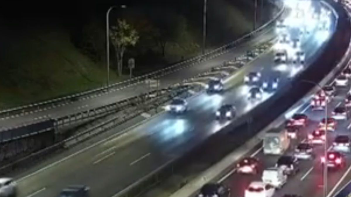 Varios accidentes provocan retenciones en las carreteras de acceso a Madrid