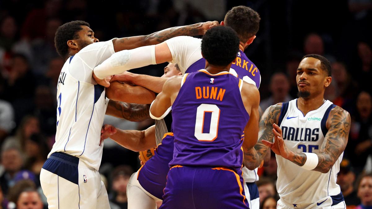 La NBA sanciona con cuatro partidos a Marshall y tres a Nurkic por su pelea a puñetazos