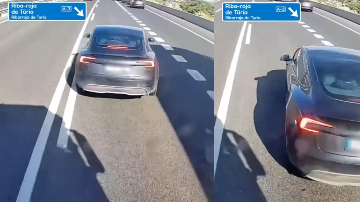 Adelanta a un camión en una autovía de València saltándose una línea continua y con poca distancia de seguridad y miles de personas se quedan atónitas: “No tiene miedo a morir la gente”