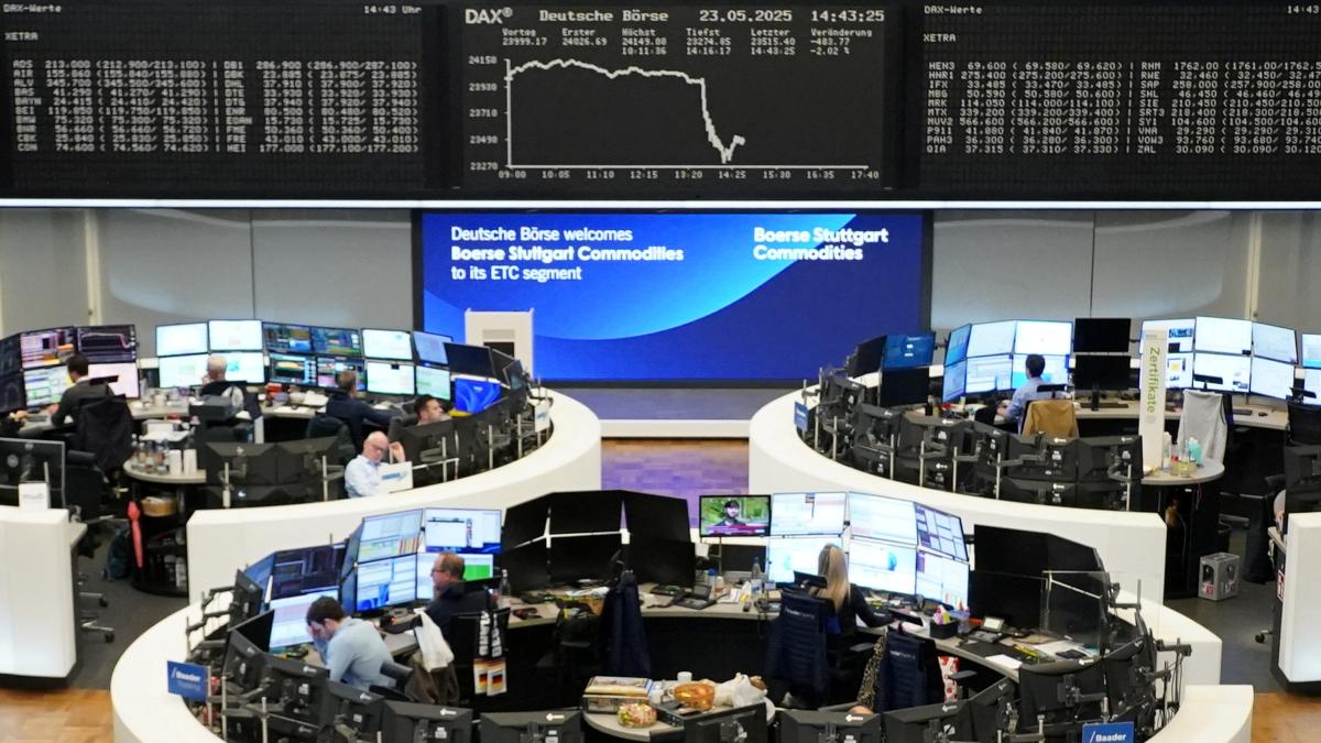 Caídas en las bolsas por la amenaza de aranceles de Trump a Europa