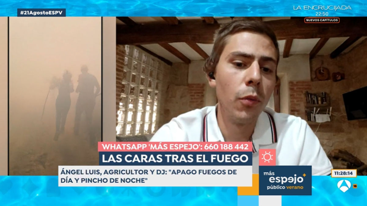 Ángel Luis, agricultor afectado por el incendio de Jarilla: “Ha sido un infierno. Muchas fincas se han salvado por nosotros, los del pueblo”