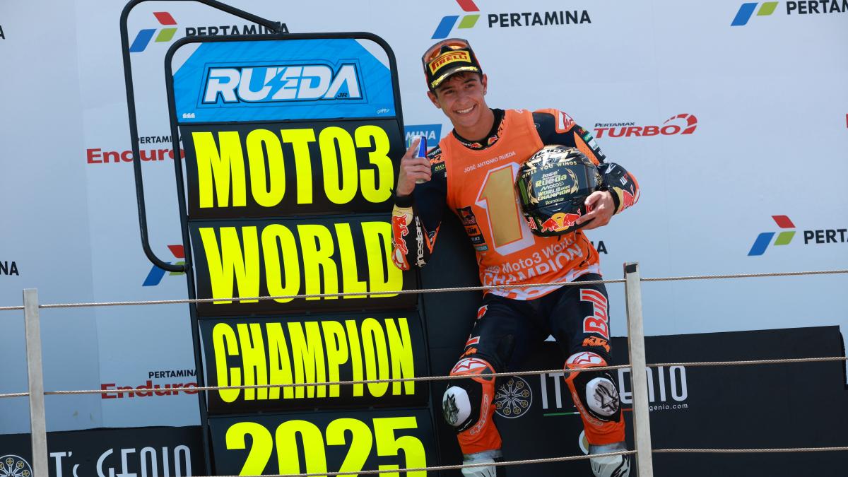 José Antonio Rueda, campeón del mundo de Moto3