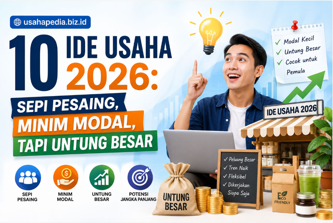 10 Ide Usaha 2026: Sepi Pesaing, Minim Modal, Tapi Untung Besar