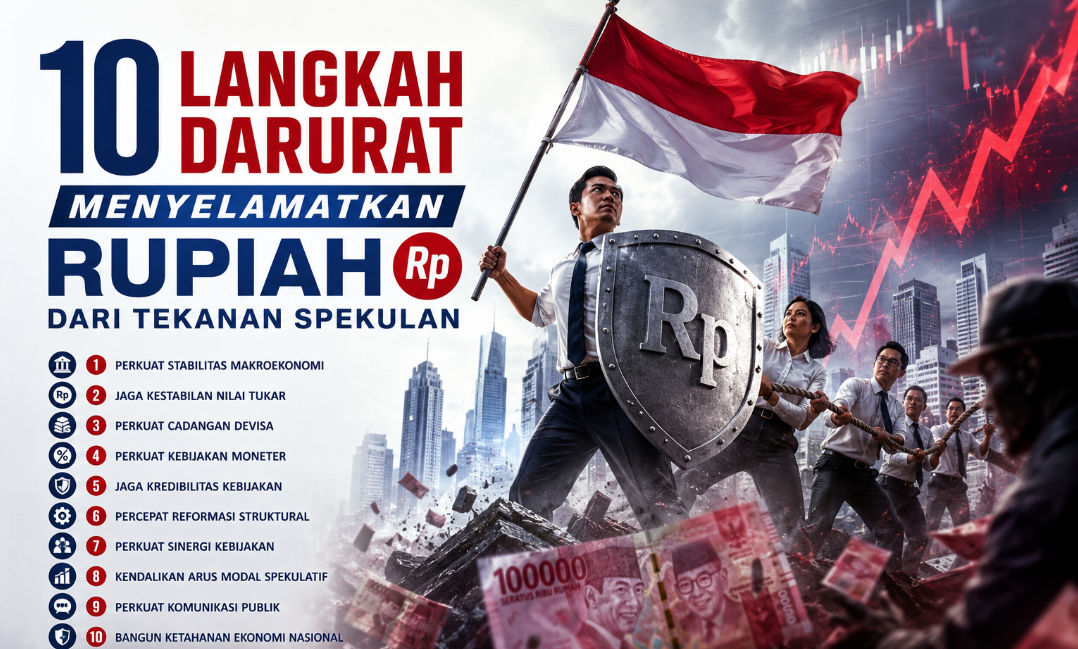 10 Langkah Darurat Menyelamatkan Rupiah dari Tekanan Spekulan