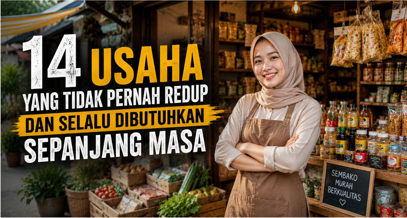 14 Usaha yang Tidak Pernah Redup dan Selalu Dibutuhkan Sepanjang Masa